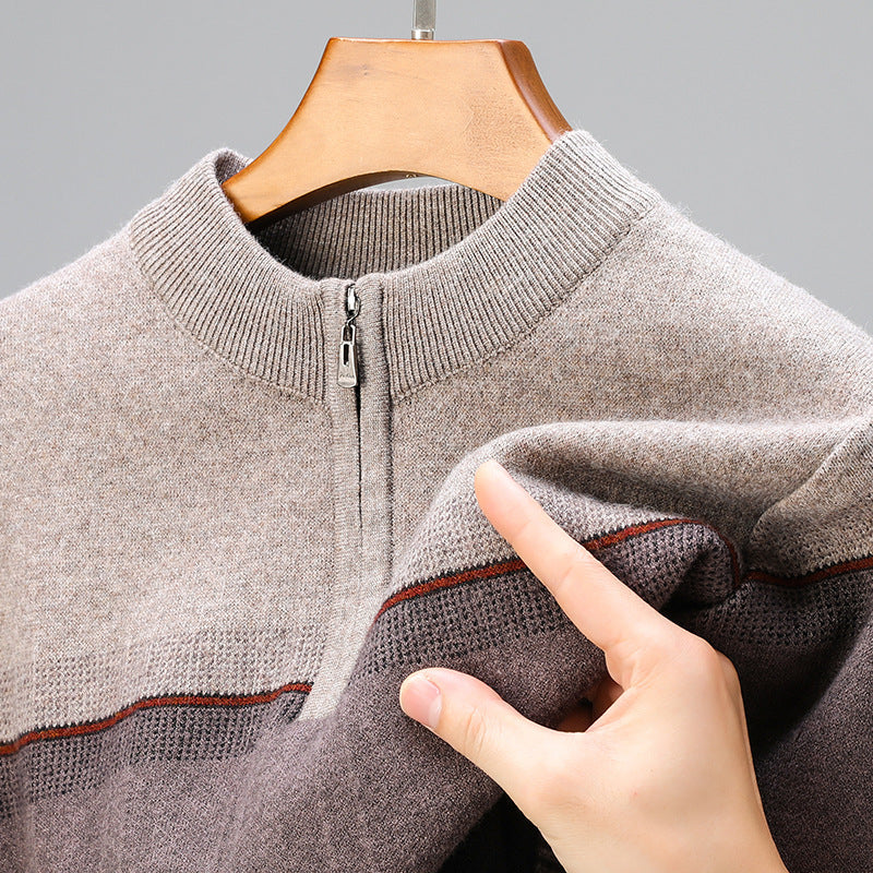 Men's Thickened Long-sleeved Sweater