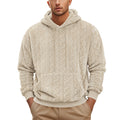 Men Hooded Jacquard Plush Sports And Leisure hoodie