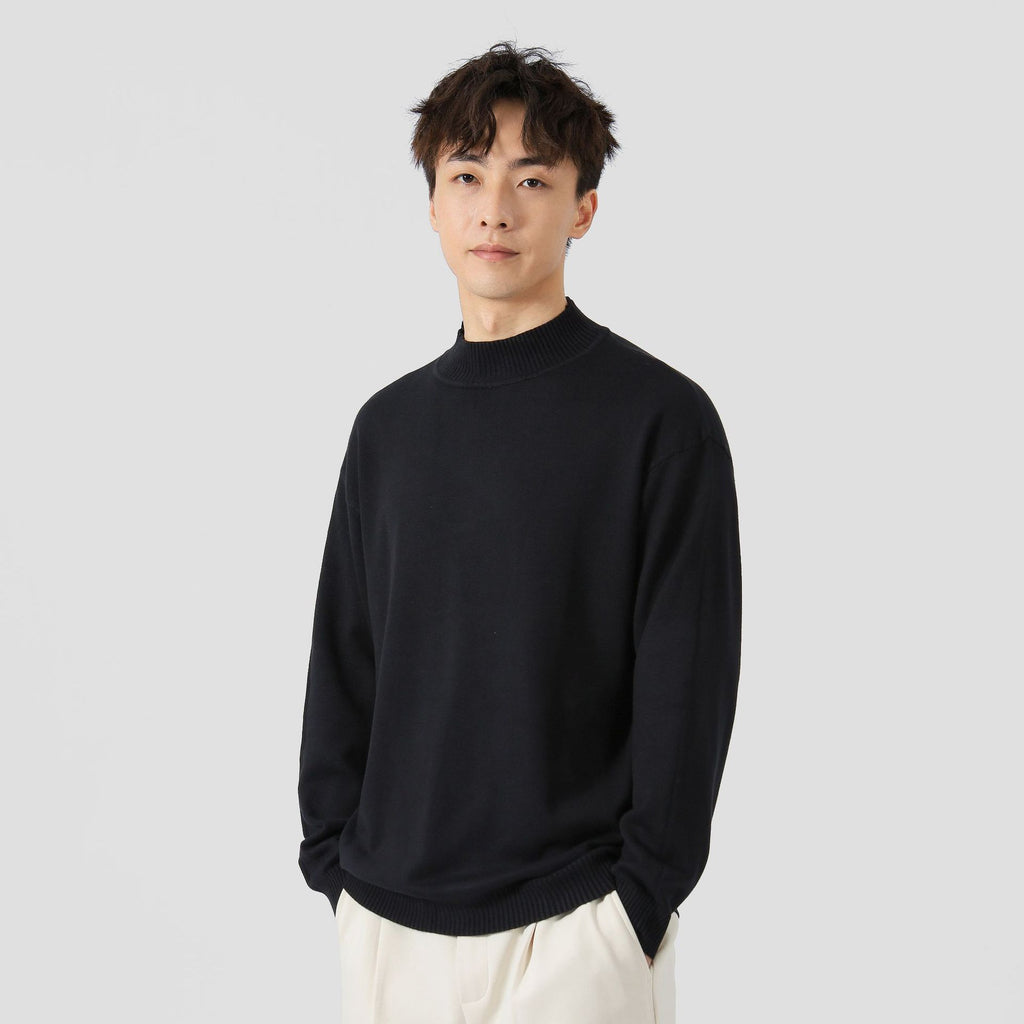 Solid Color Loose Inner Wear Leisure Warm Bottoming Long-sleeved Sweater