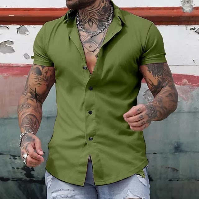 Men's Casual Solid Color Shirt