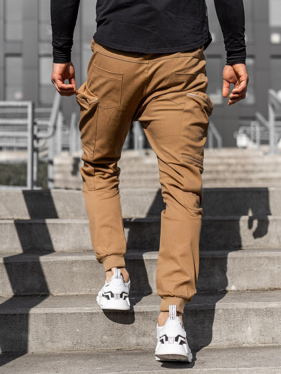 Multi Pocket Men Tethered Pants