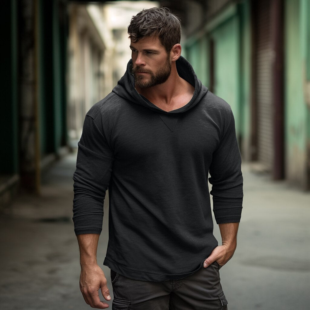 Men's Cotton-padded Cap Bottoming Outdoor hoodie