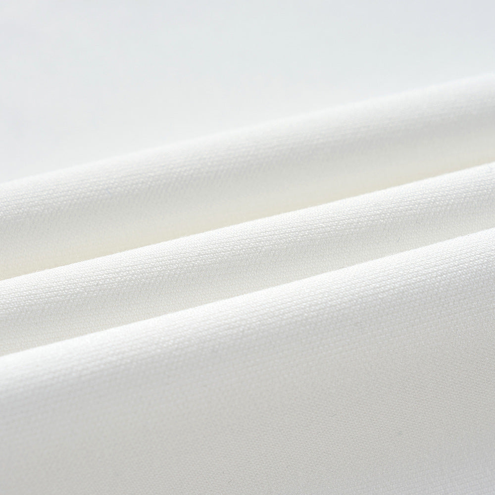 Men's White Zhongshan Suit set