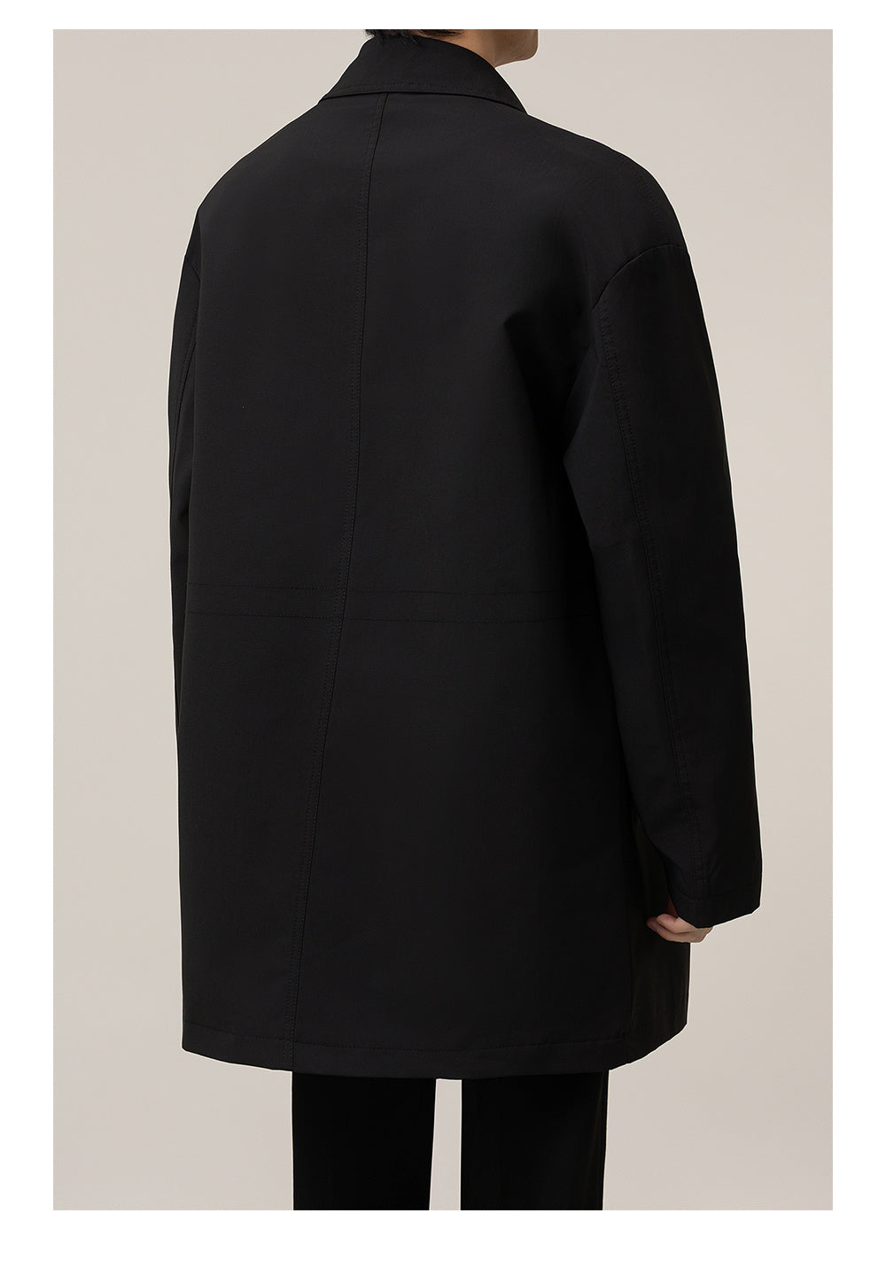 Casual Loose Mid-length Men's Duster trench coat