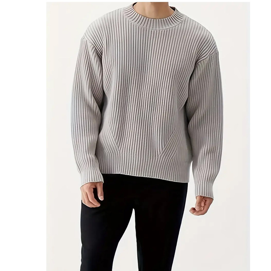Ins Round Neck Korean Style Sweater Men