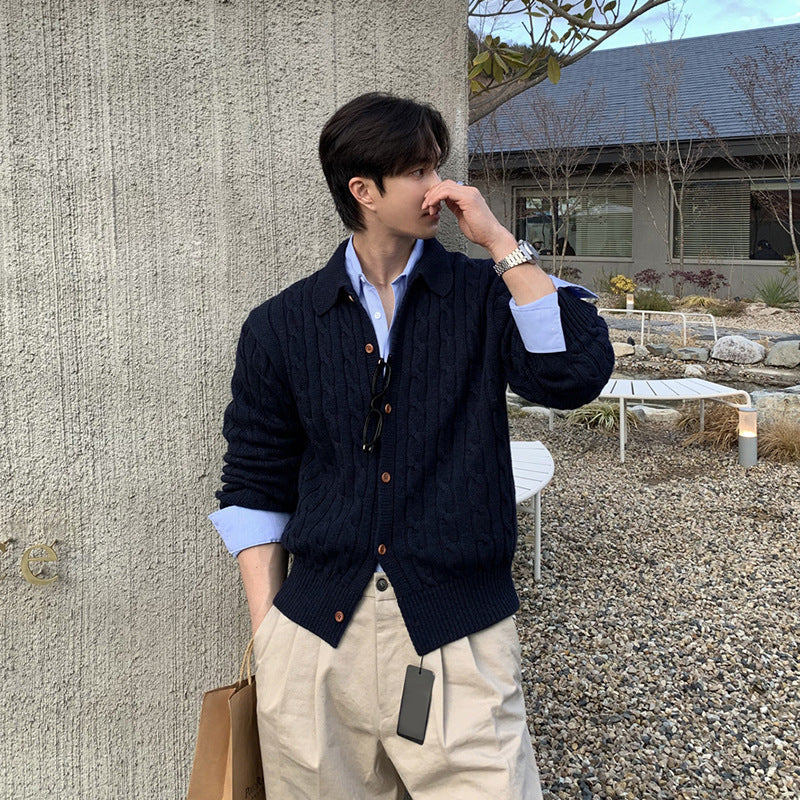 Men's Loose Retro Sweater