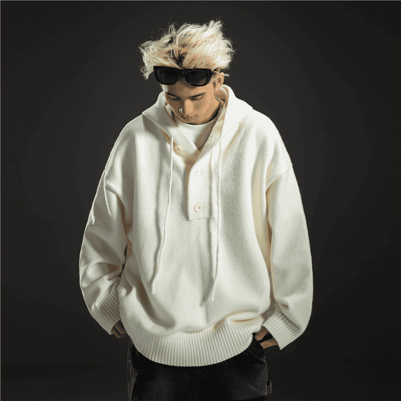 Idle Style Solid Color Hooded Sweater