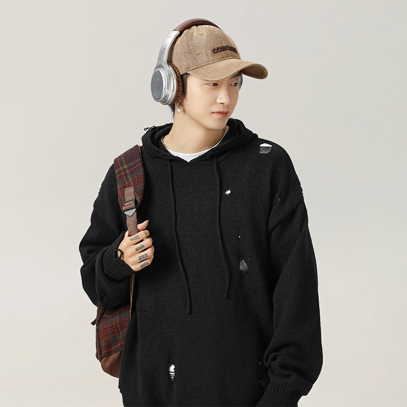 Hollow Out Knitwear Men's Sweater