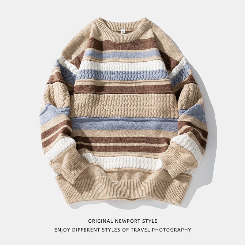 Japanese Round Neck Sweater Men's