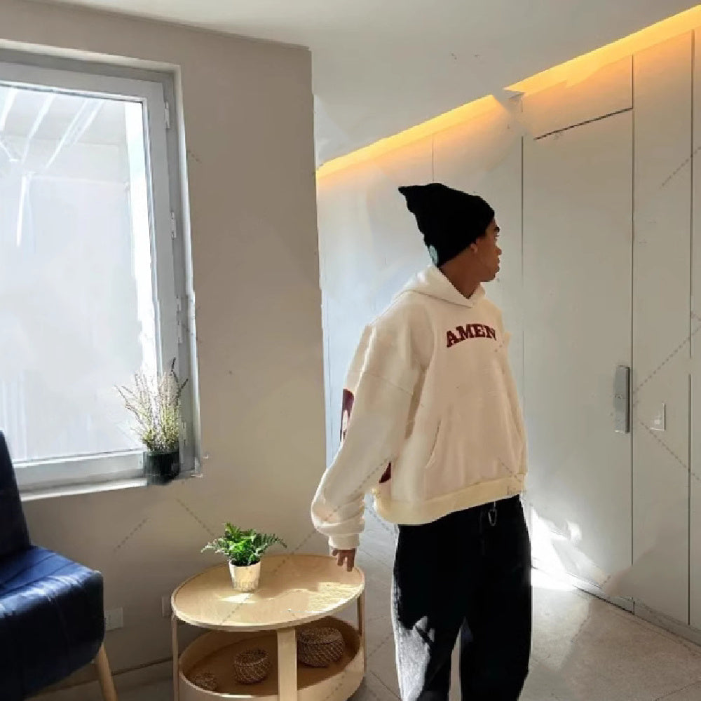 Autumn And Winter Letter Printed Hoodie