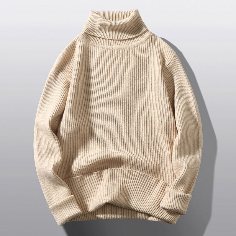 Loose And Simple Bottoming Striped Knitwear
