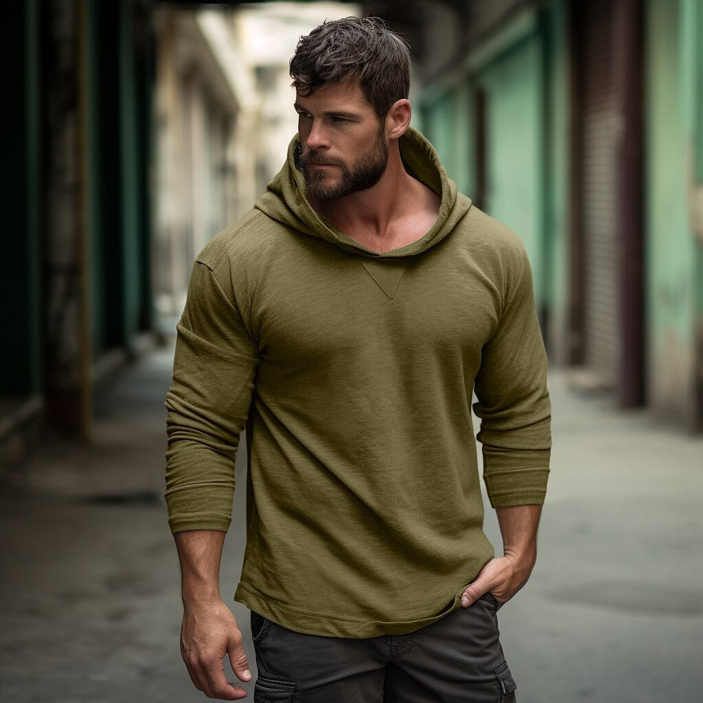 Men's Cotton-padded Cap Bottoming Outdoor hoodie