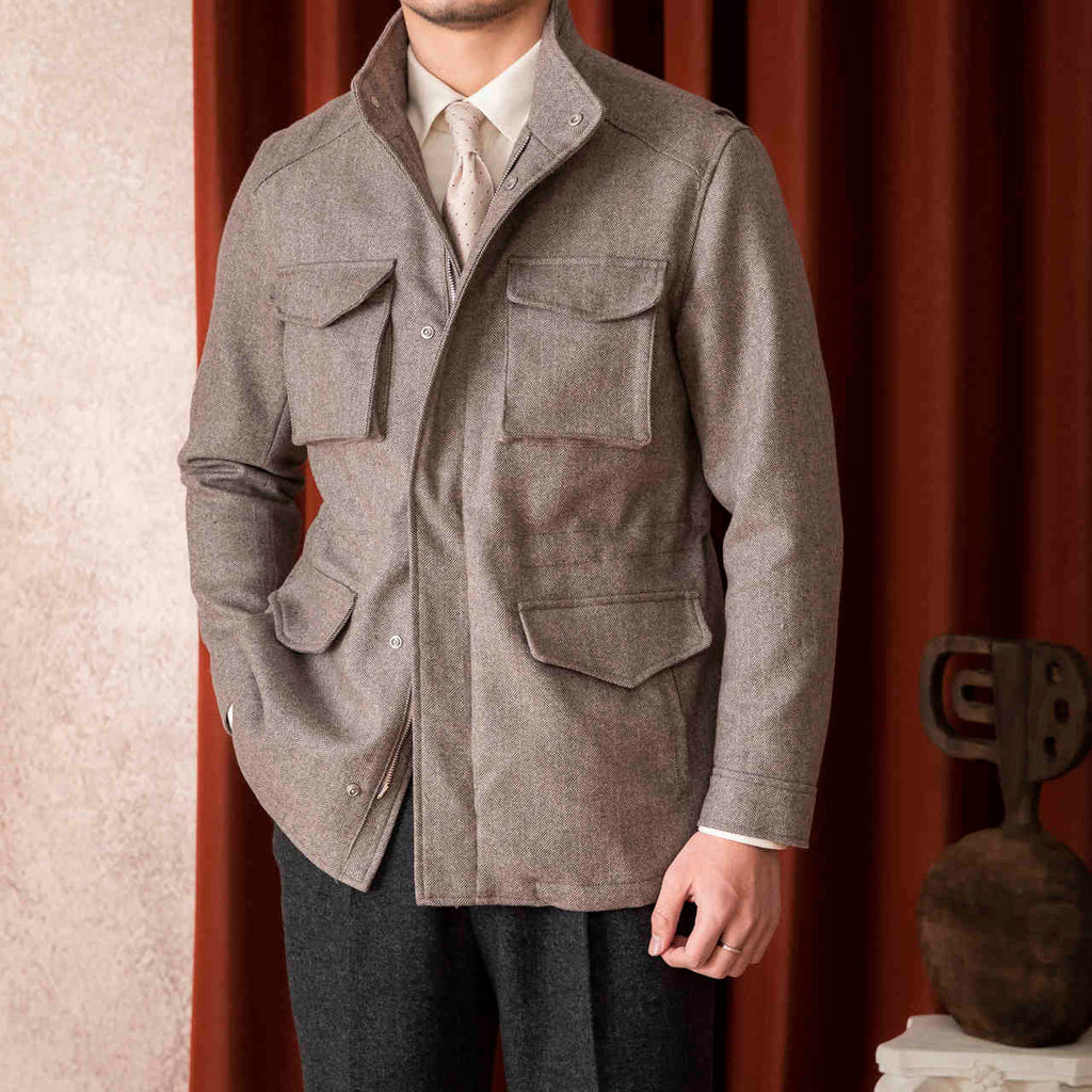 Wool Safari Jacket men