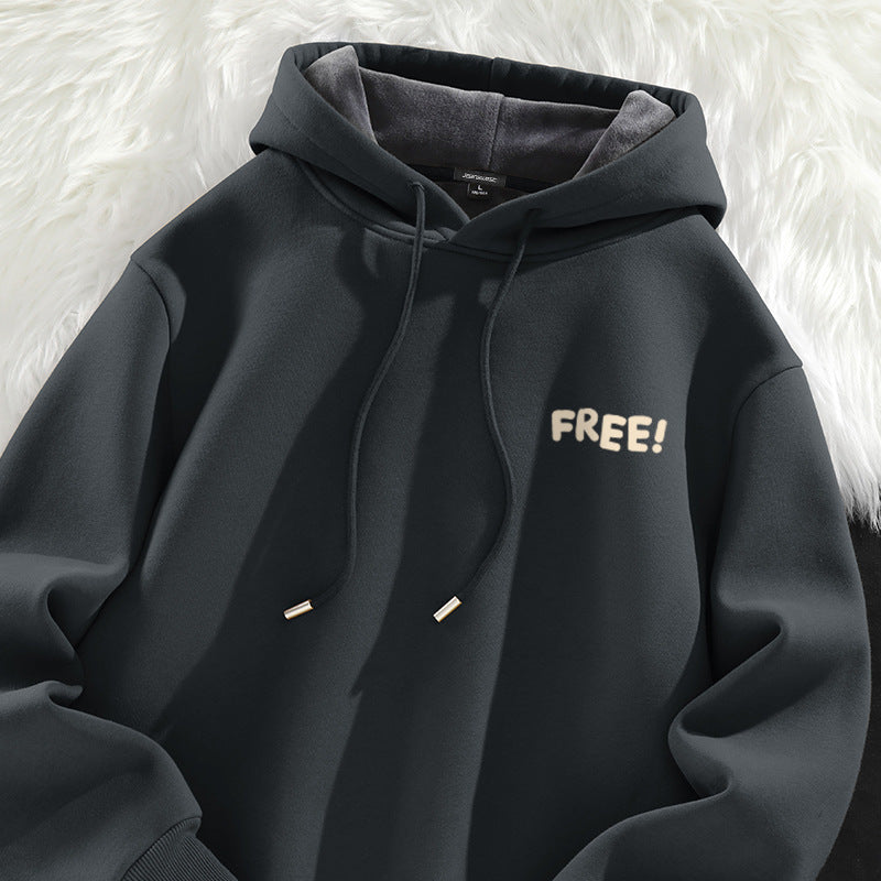 Velvet Padded Thickened Hooded Jacket