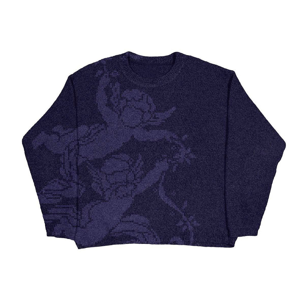 Men's Creative Pattern Printing Loose Casual Sweater