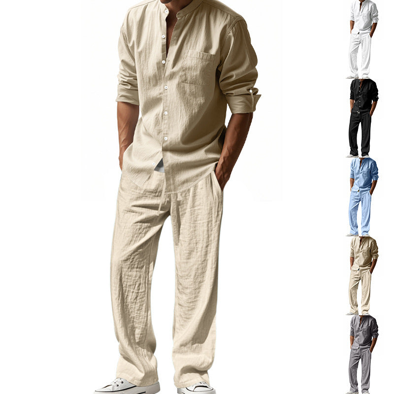Loose Long-sleeved Trousers Shirt suit