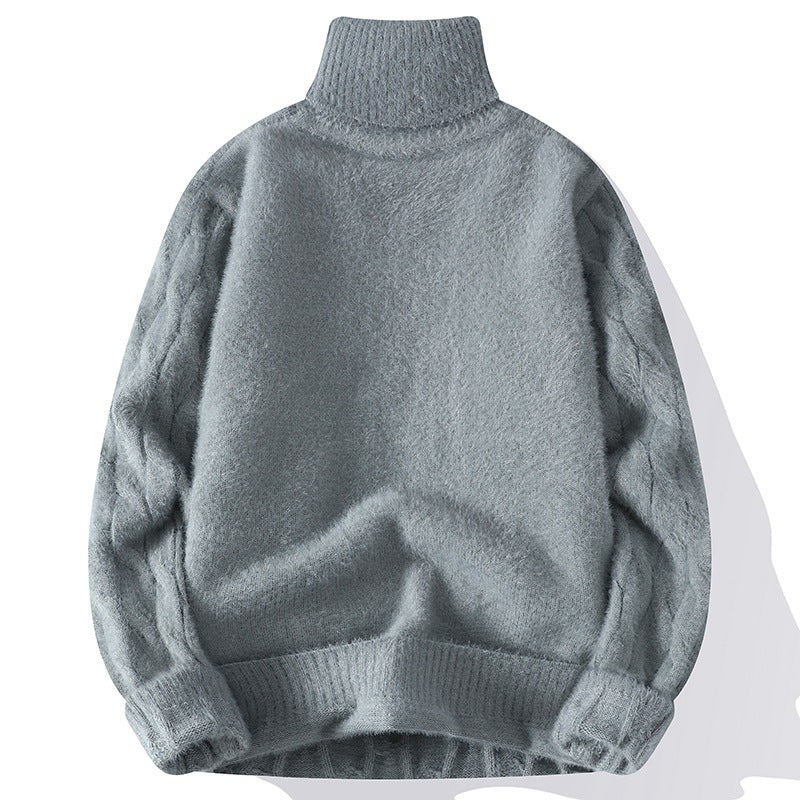 Men's Warm Twist Long Sleeve Sweater