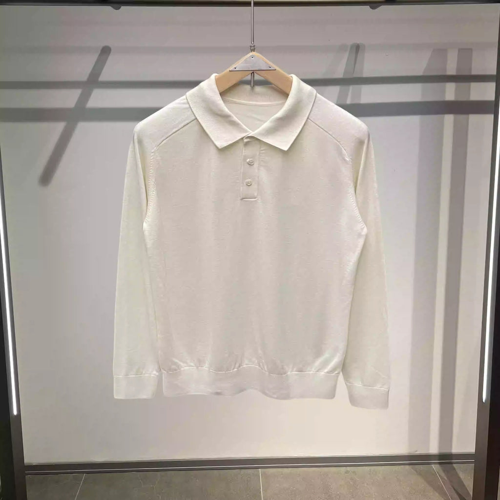 Men's Long-sleeved Lapel Comfortable Sweater