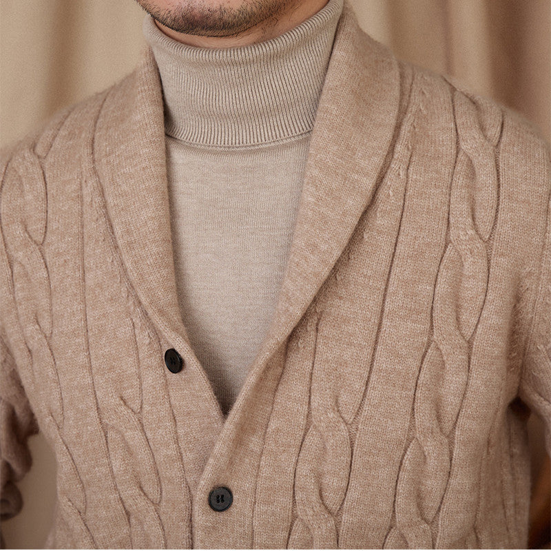 Twisted Flower Cardigan Retro Casual Sweater