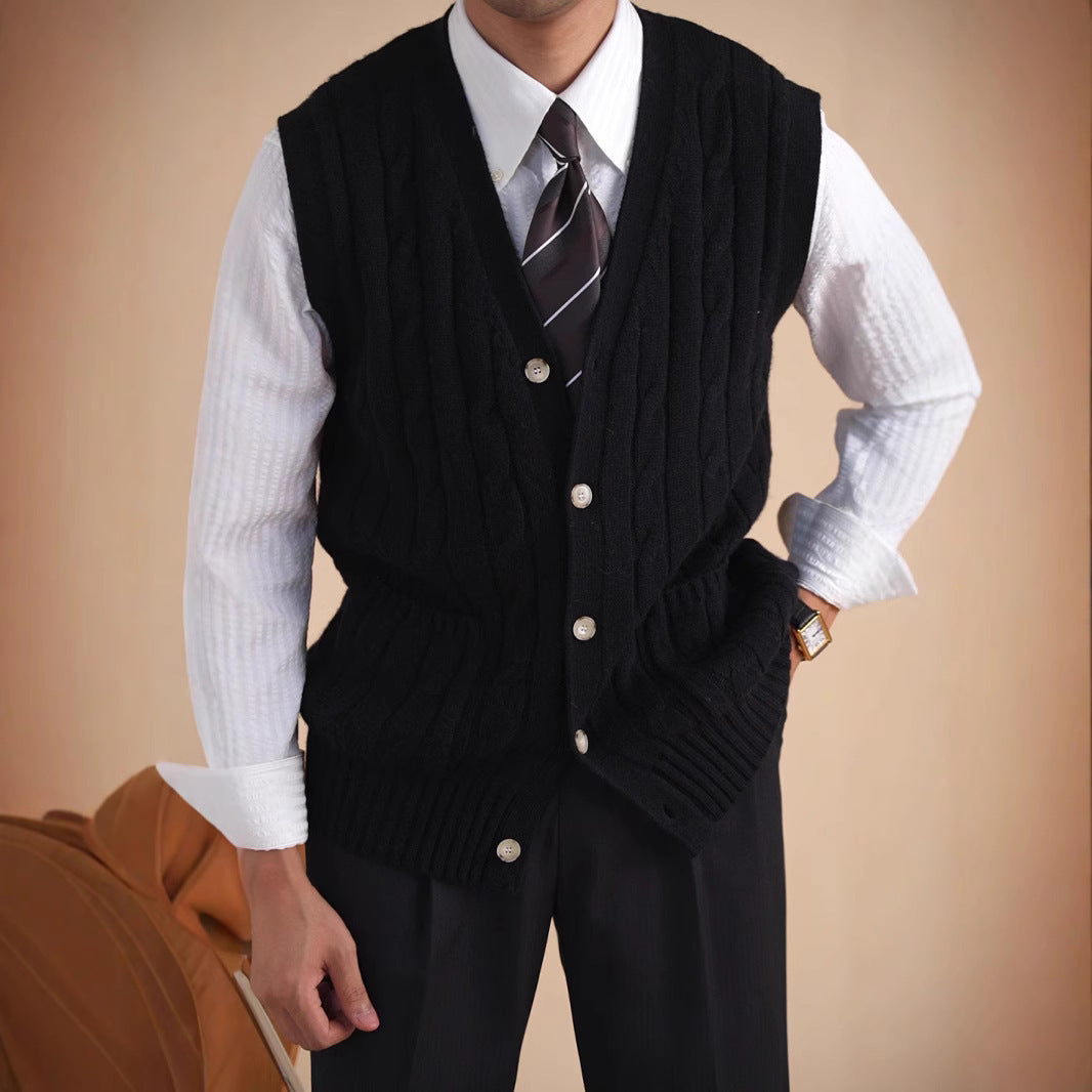 Aoyang Woolen Vest Sweater