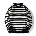 Striped Heavy Thick Needle Sweater Men