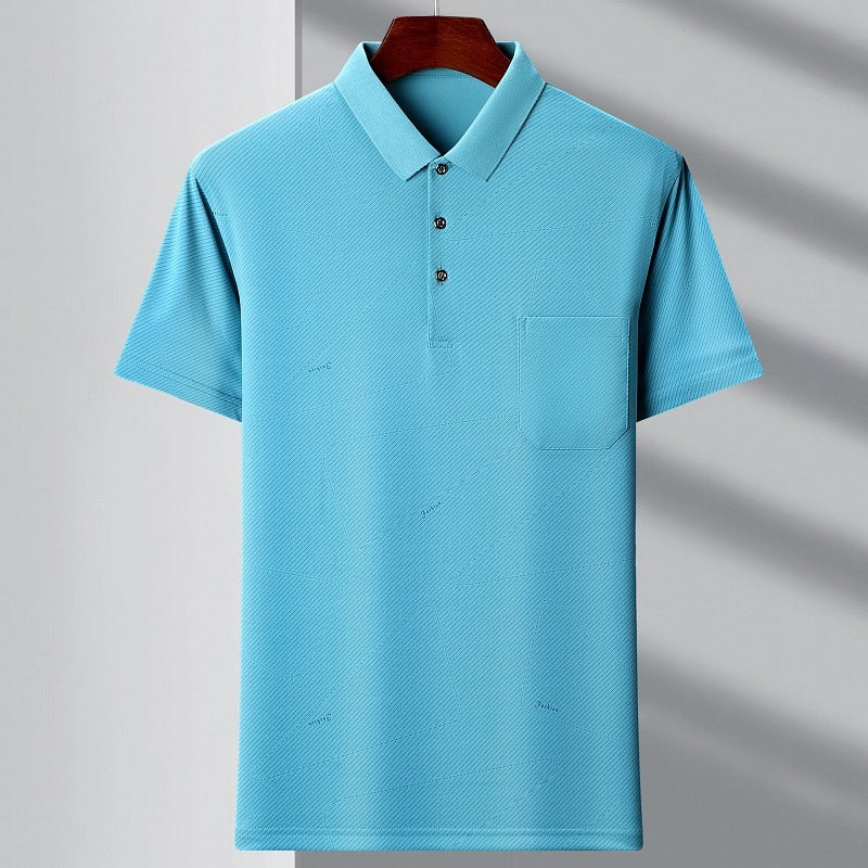 Men's Youth Polo Collar Stripes t-shirt