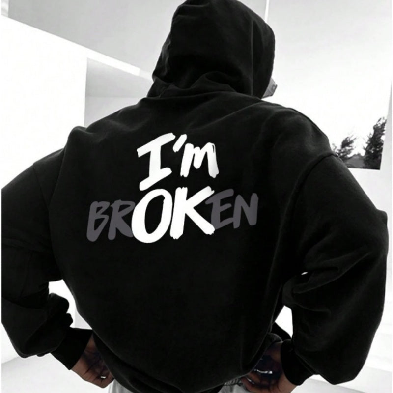 I am Broken Men's Hip Hop Hoodie