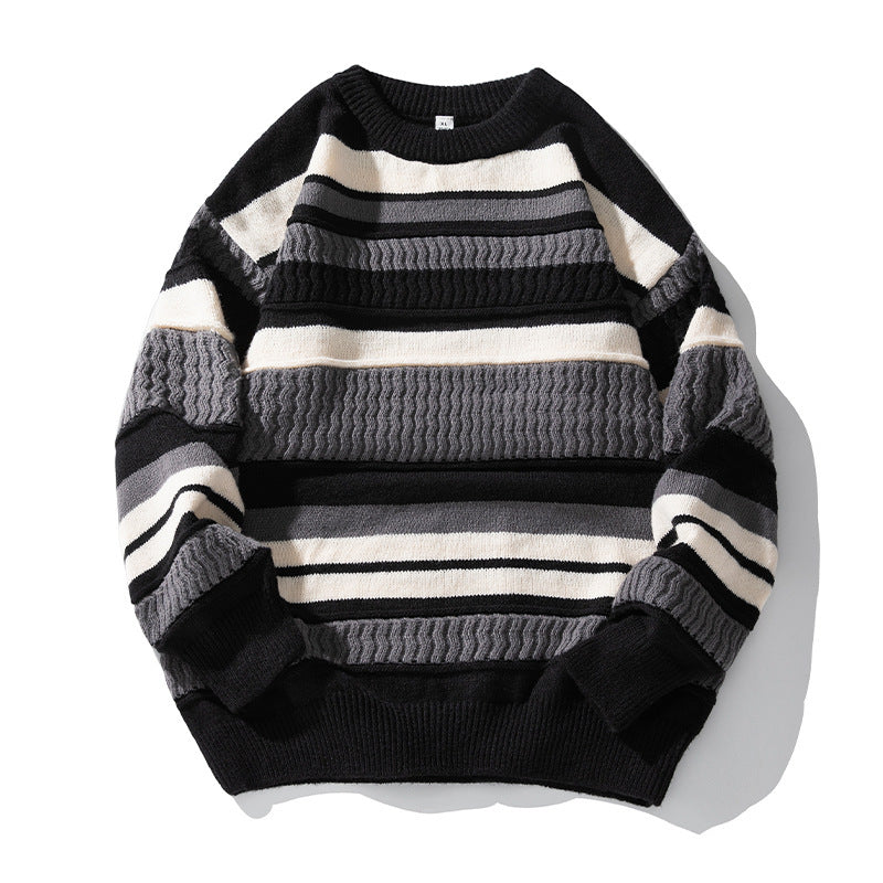 Japanese Round Neck Sweater Men's