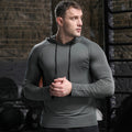 Men's Long-sleeved Hooded Sports T-shirt Sun-proof Sweater