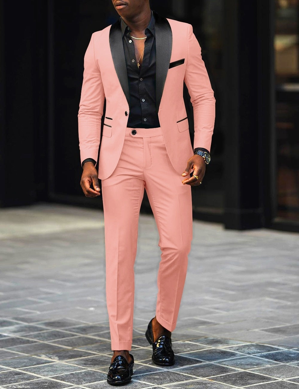 Autumn Men's Business Casual Slim-fitting Suit Two-piece Suit