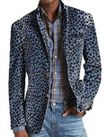Men's leopard print blazer