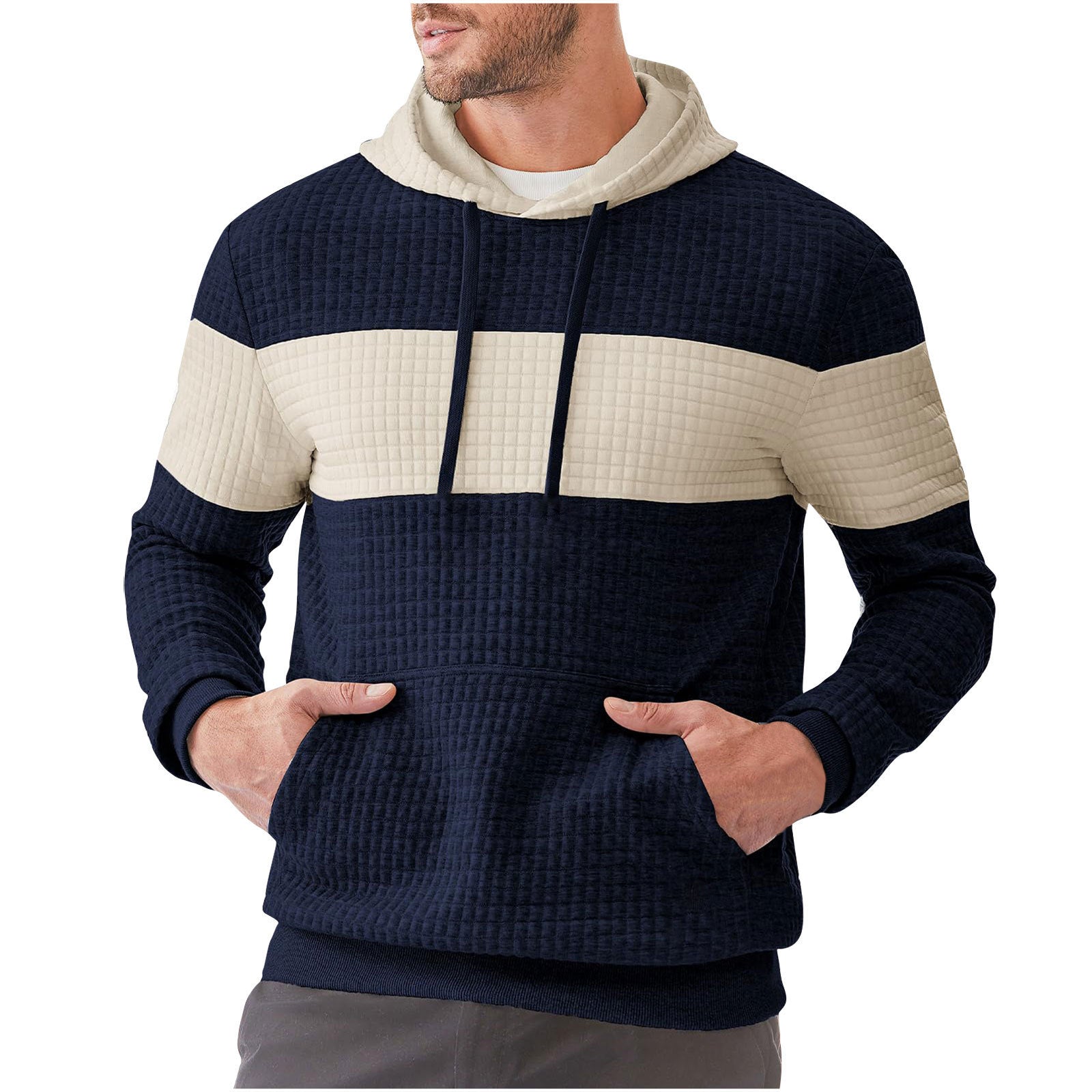 Men's Hooded Long-sleeved Sweater