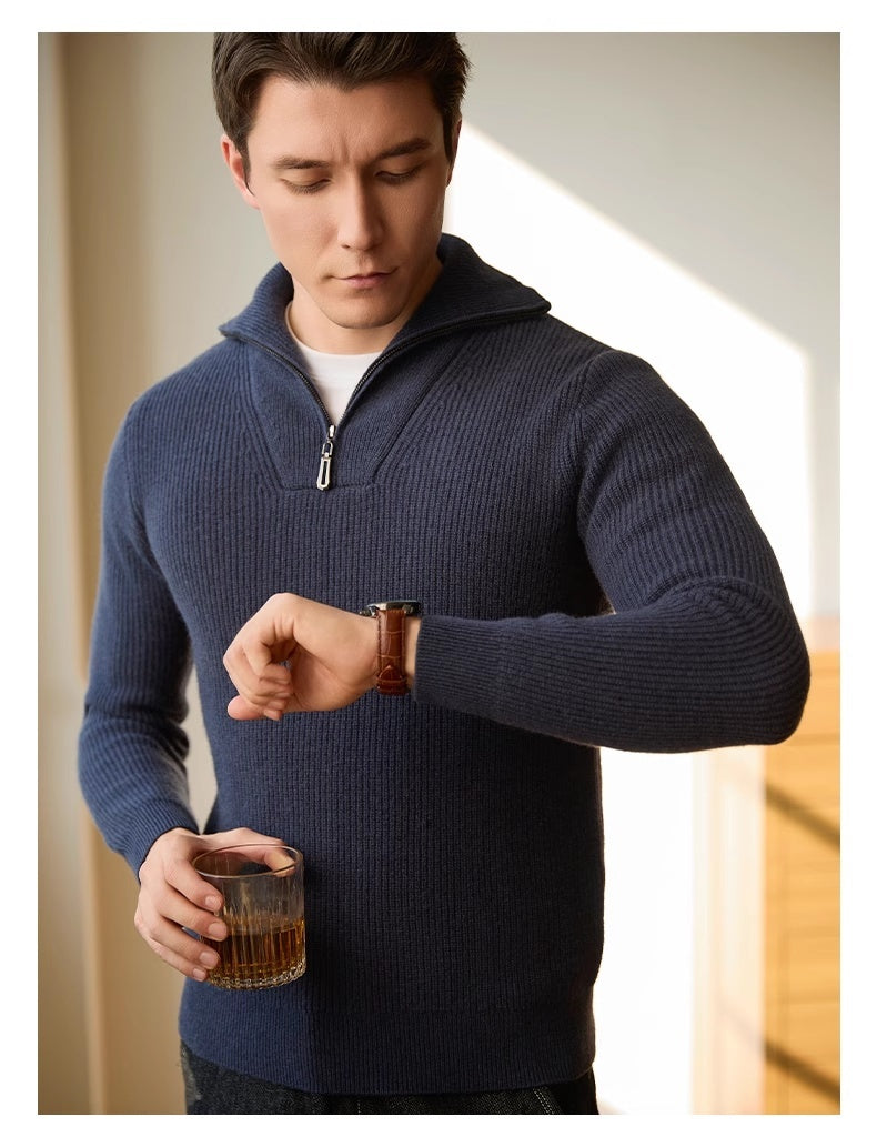 Leisure Pullover Warm Men's Texture Sweater