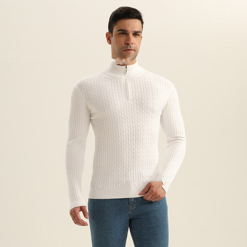 European And American Style Men's Knitwear Coat