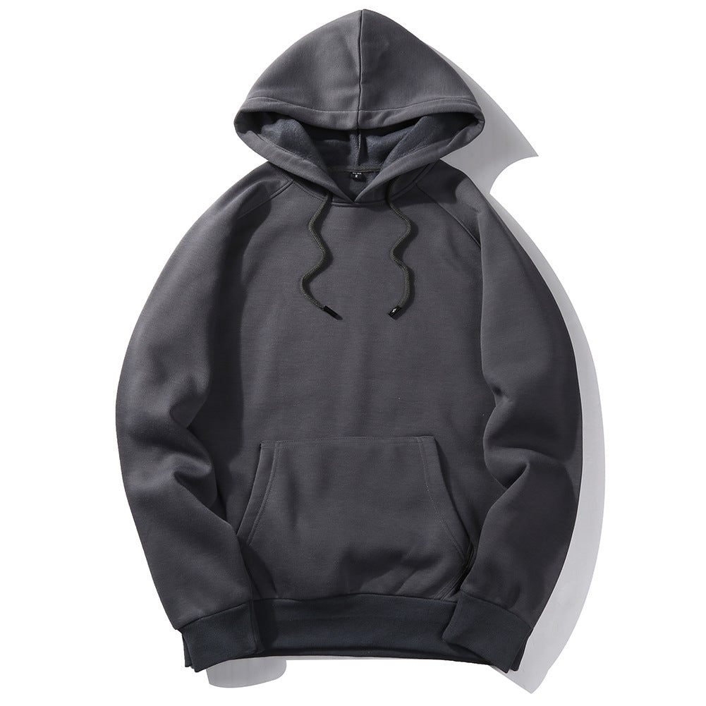 Loose Cool Blank Fleece hoodie Men's