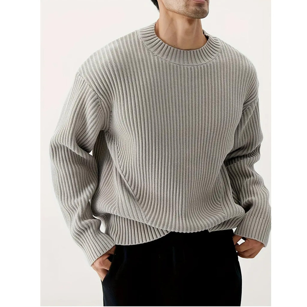 Ins Round Neck Korean Style Sweater Men