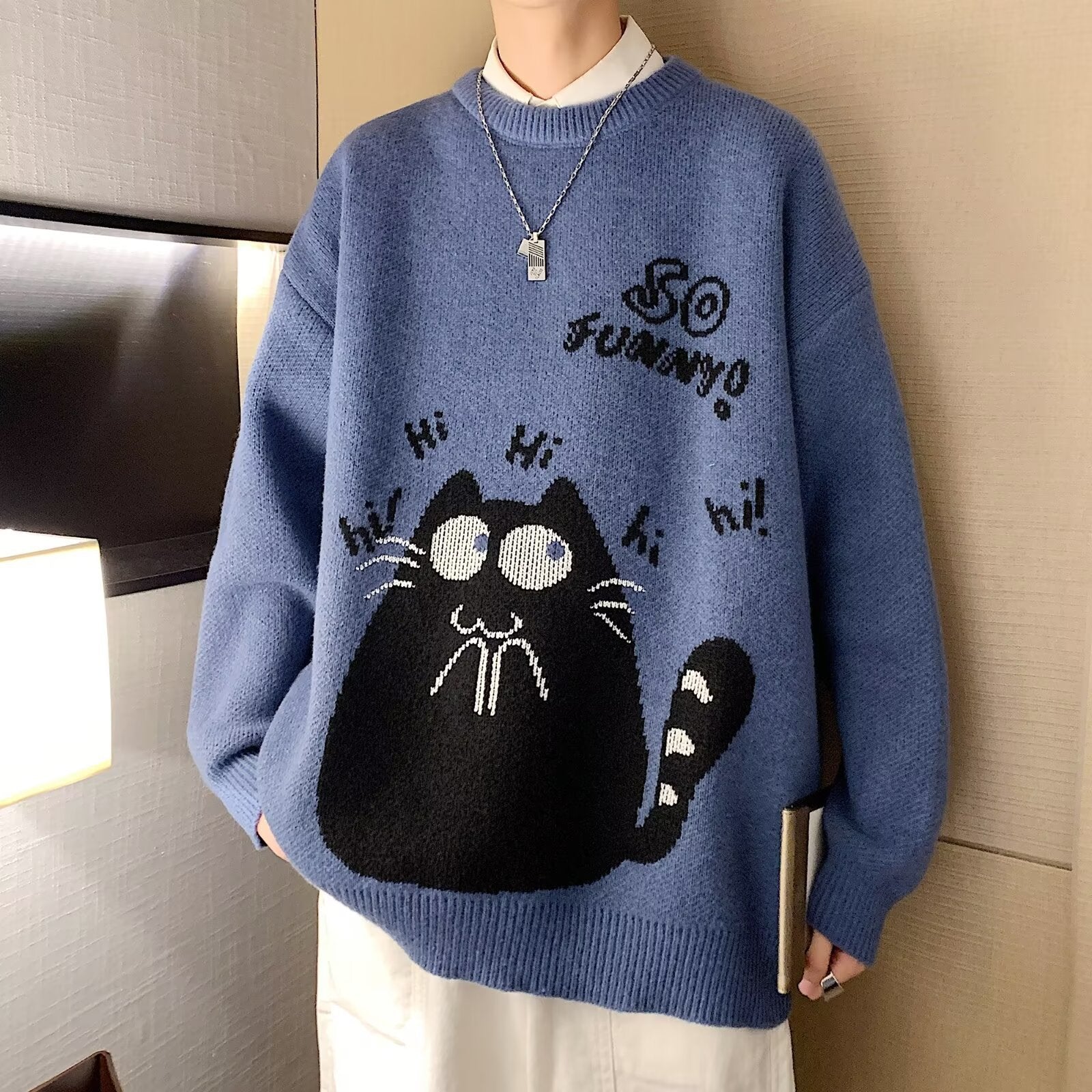 Autumn And Winter Wild Loose And Idle Knitwear sweater