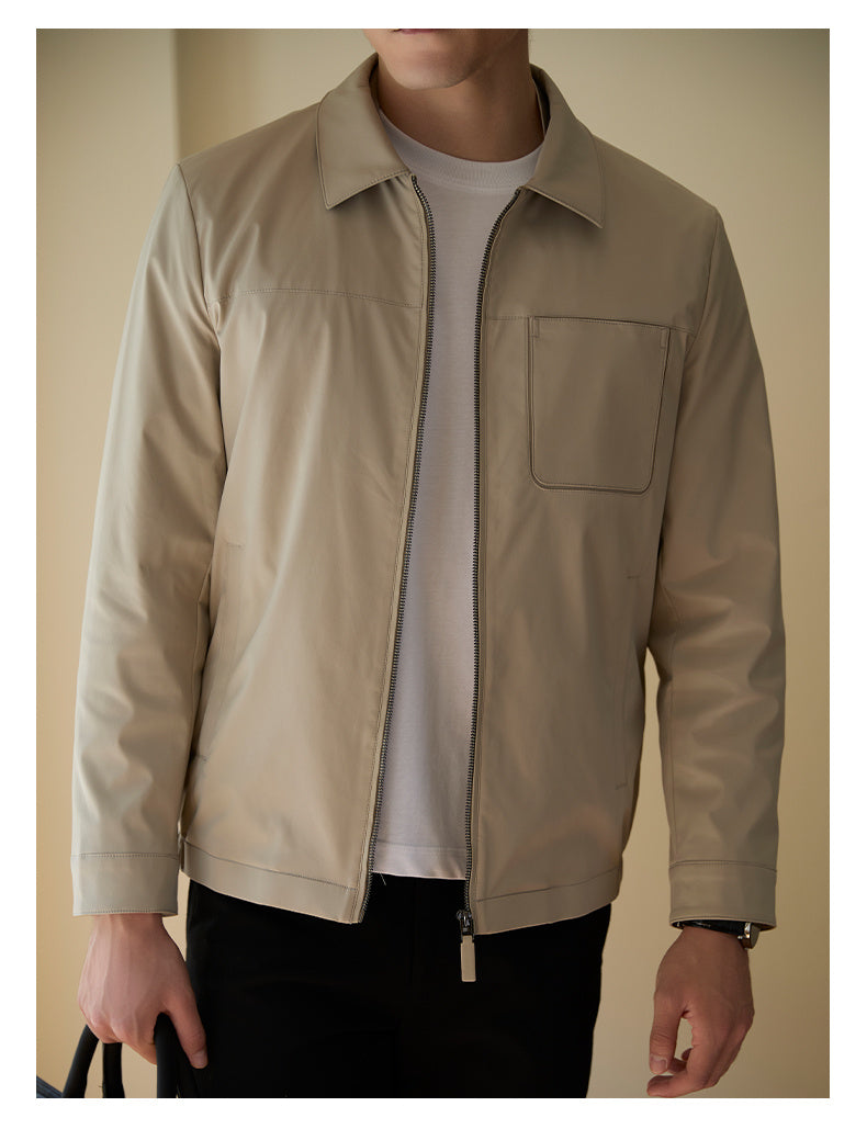 Puffer Lapel Casual Fleece-lined Warm Jacket