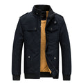 Men's Fleece-lined Thickened Slim Fit Coat