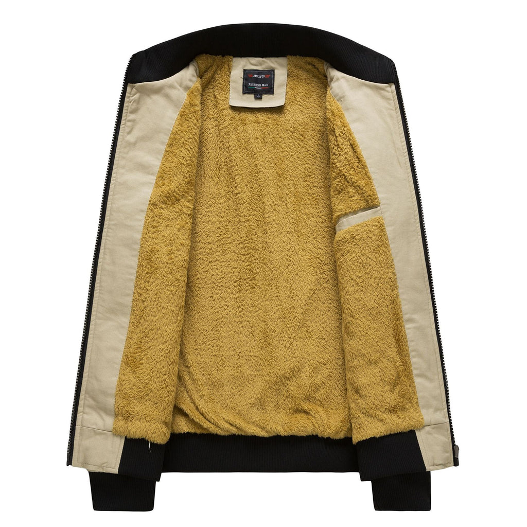 Men's Fleece-lined Thickened Slim Fit Coat
