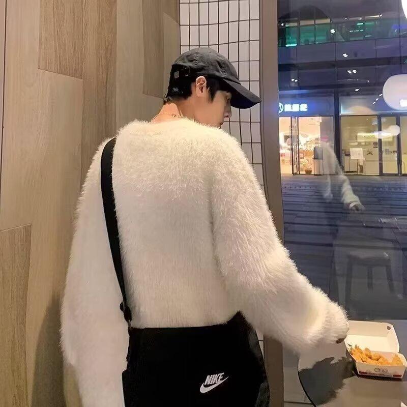 Mink Fur Men's Autumn And Winter korean style sweater