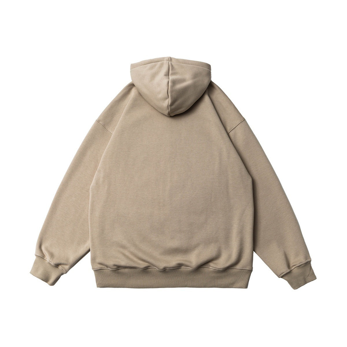 Printed Velvet Padded Hooded Sweatshirt Men