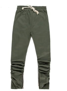 Machete elastic trousers zipper pants