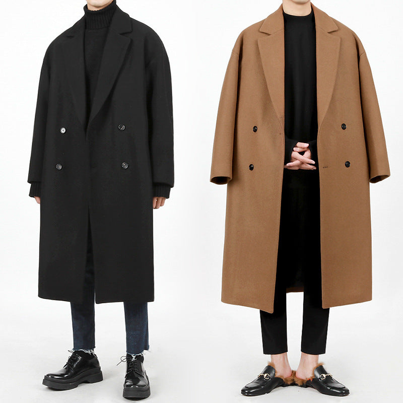 Loose Warm Woolen Woolen Trench Coat