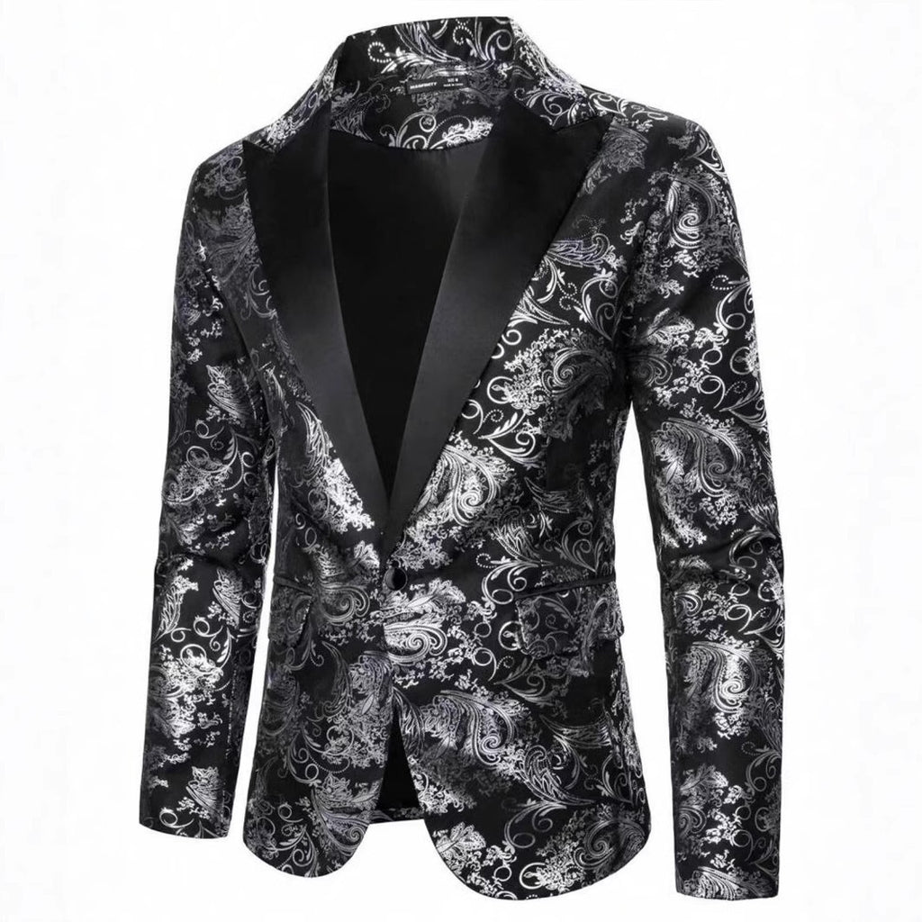 Men's Bronzing Printed Suit Jacket