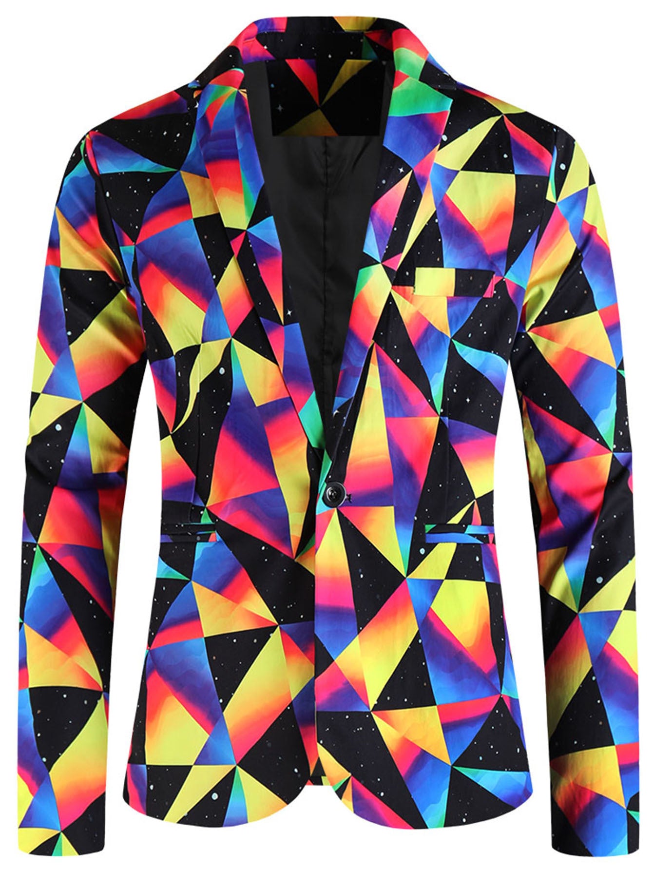 One Button Printing Leisure Suit men