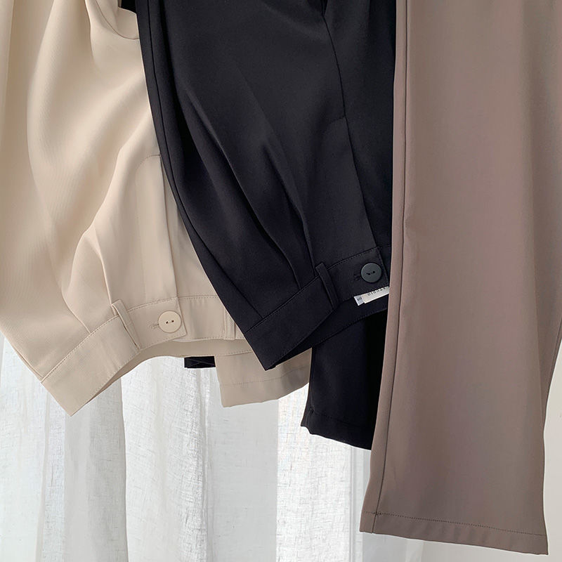 Mopping Suit Straight Thick Trousers