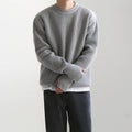 Loose Round Neck Knitted Coat