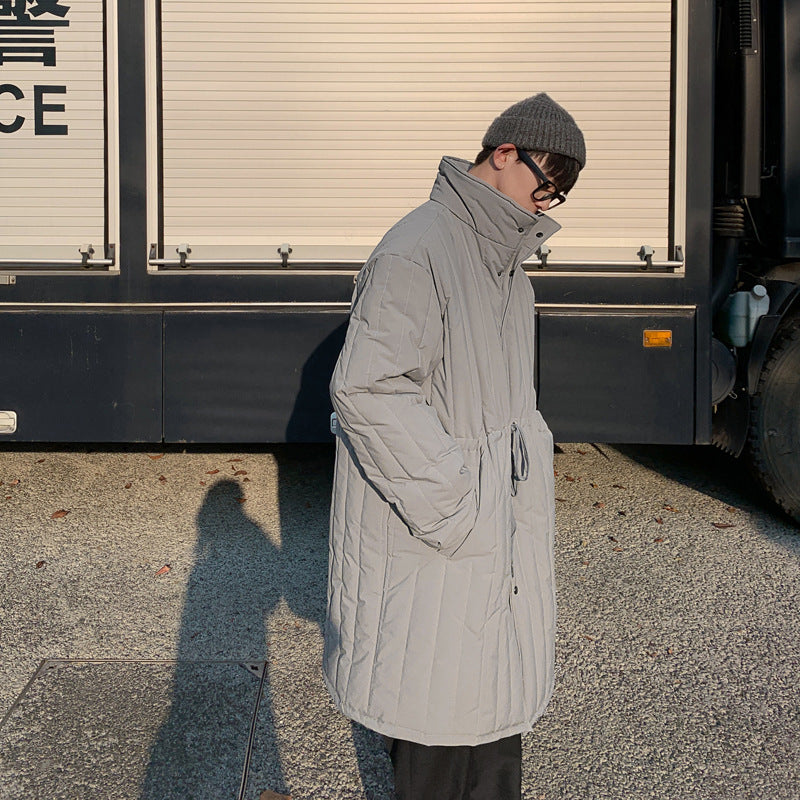 Mid-length Cotton Coat For Men