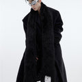 Scarf Design Plush Thickened Overcoat